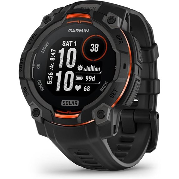 Garmin Instinct® 3 Solar GPS Outdoor Smartwatch