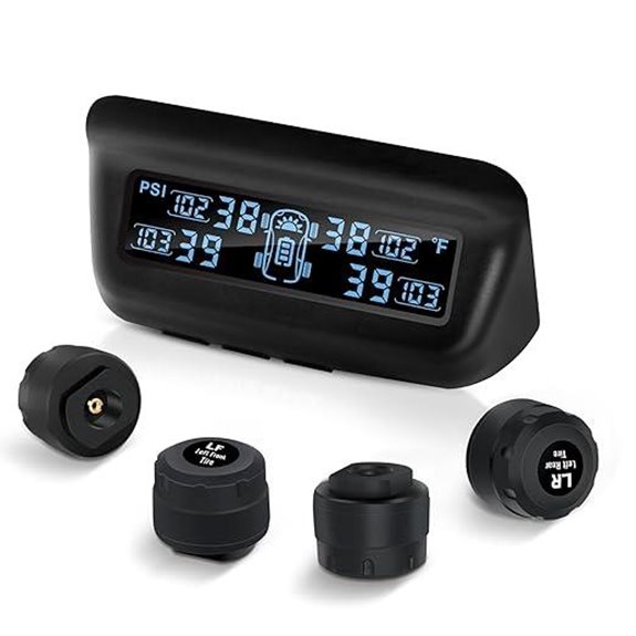 RV Tire Pressure Monitoring System with Solar Charging