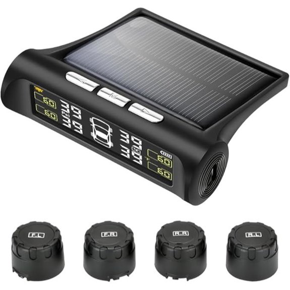 TPMS Tire Pressure Monitor System with Solar Charger