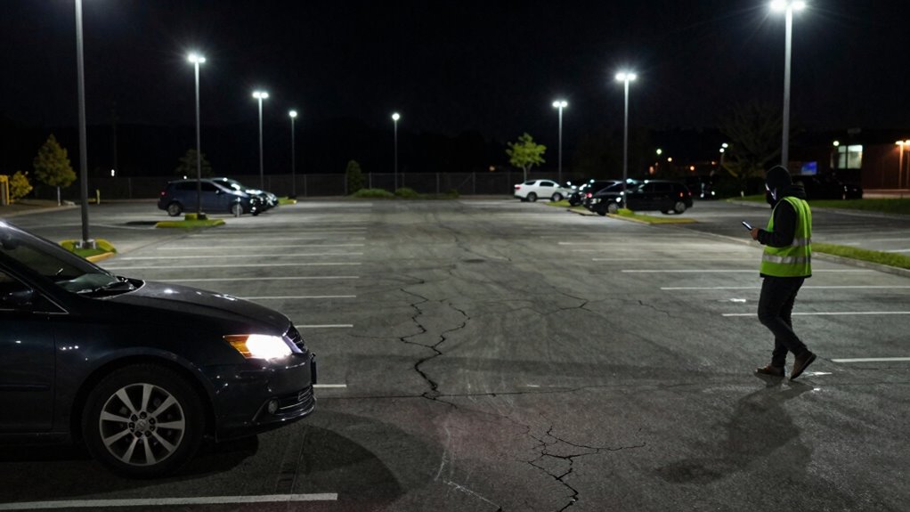 stay alert park safely