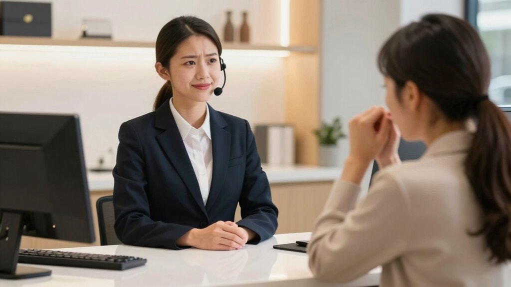 stay calm handle professionally