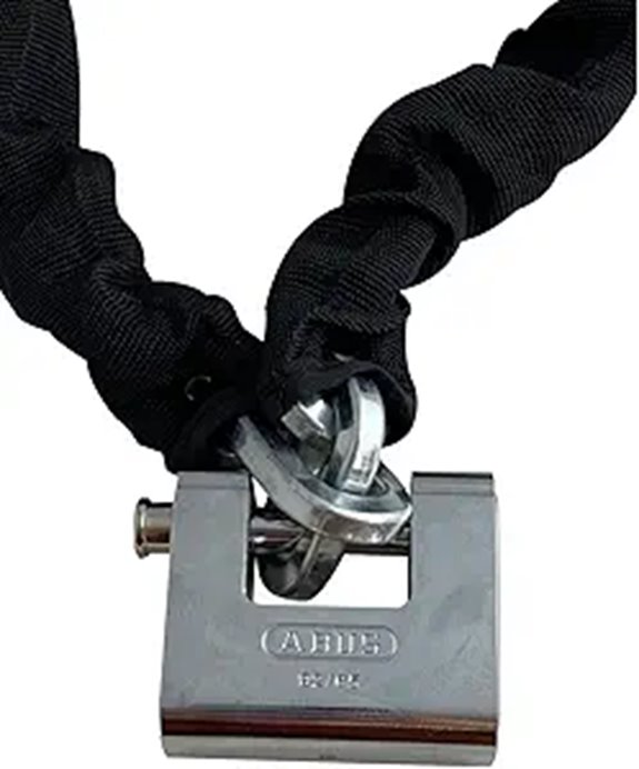 ABUS Steel Security Chain & Brass Padlock (6ft 5/16)