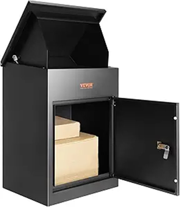 Vevor Wall-Mounted Steel Mailbox with Lock & Waterproof