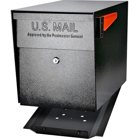 Mail Boss Steel Post Mount Security Mailbox