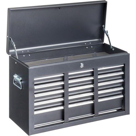 Knocbel Steel Toolbox with Lock and Handles
