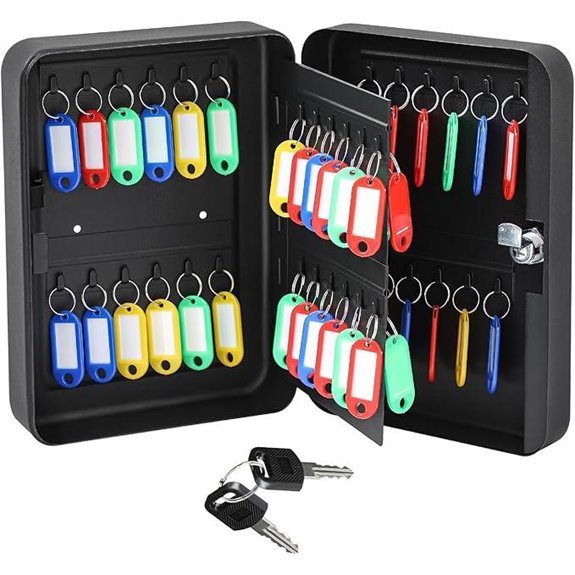 Ripeng 48-Key Lock Box Wall Mount Steel Organizer