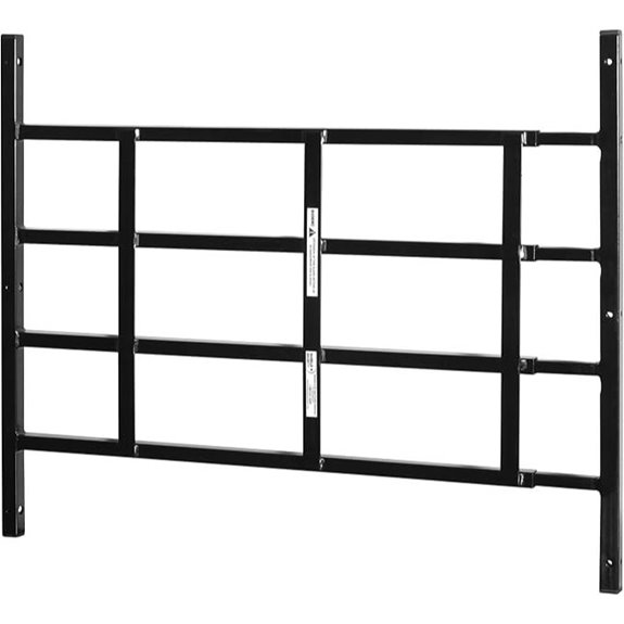 Segal Carbon Steel 4-Bar Window Security Grill