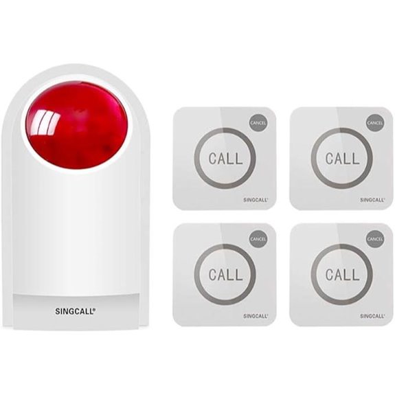 Strobe Siren Alarm System with Remotes and Buttons