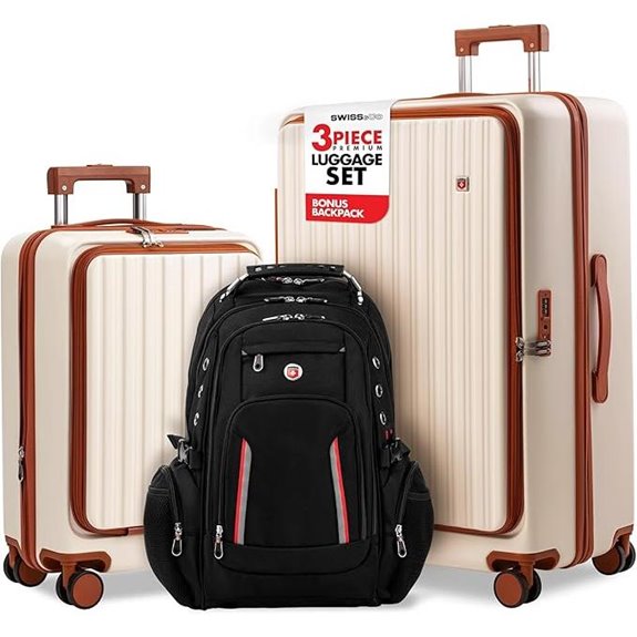 SWISS&CO 3-Piece Hardshell Luggage Set