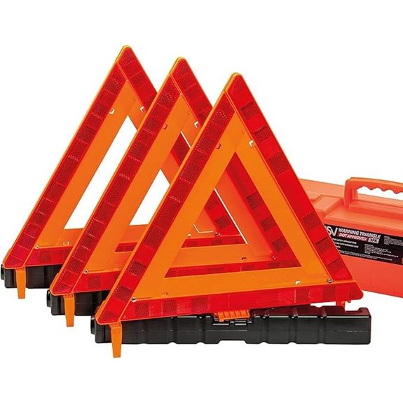 DSV Safety Warning Triangles 3-Pack with Case