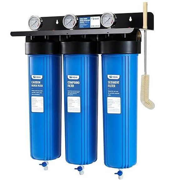 HQUA WF3-01 3-Stage Whole House Water Filter