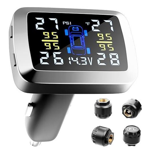 TPMS Car Tire Pressure Monitoring System with Sensors