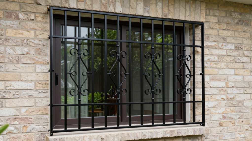 top basement window security bars