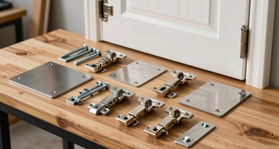 top door hinge reinforcements
