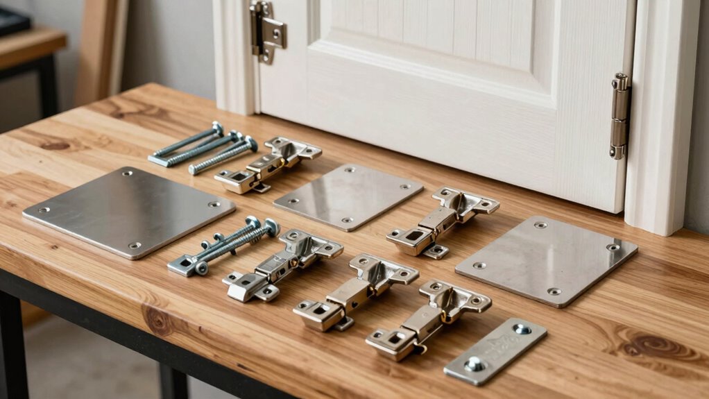 top door hinge reinforcements