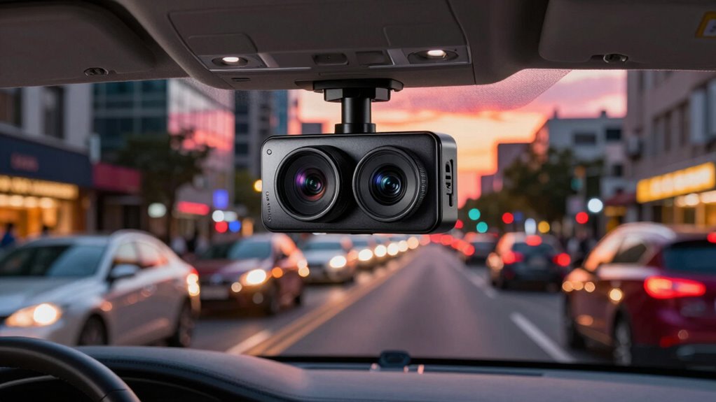 top dual lens dash cam