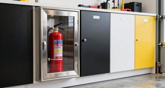 top fire extinguisher storage options