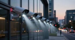 top security with spotlight