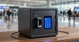 top steel cable biometric safes