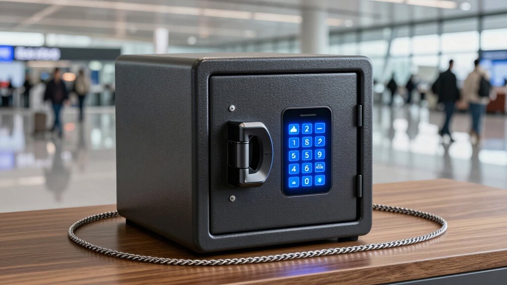 top steel cable biometric safes