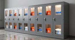 top steel emergency storage cabinets