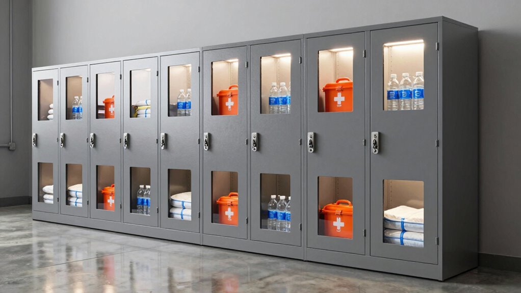 top steel emergency storage cabinets