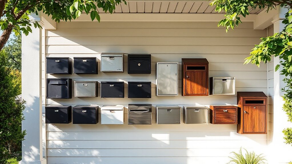 top wall mounted parcel boxes