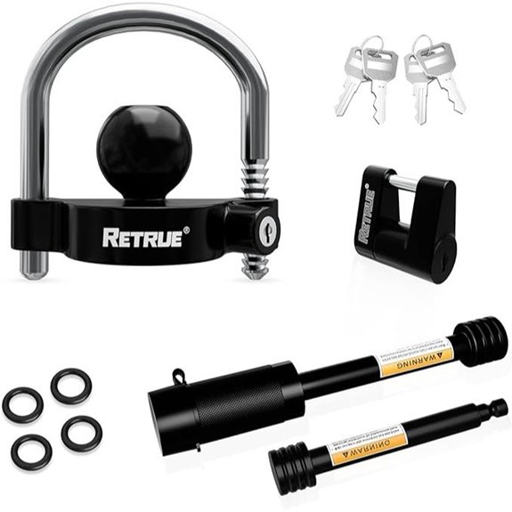 RETRUE Trailer Lock Set with Coupler & Hitch Pins
