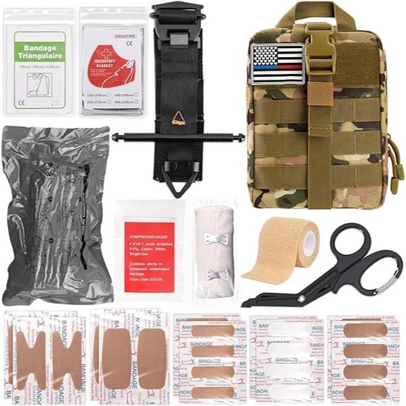 IFAK Trauma Kit with Tourniquet and Molle Bag