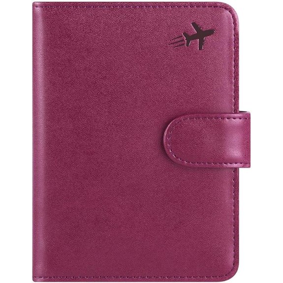 RFID Leather Passport Holder Wallet for Travel