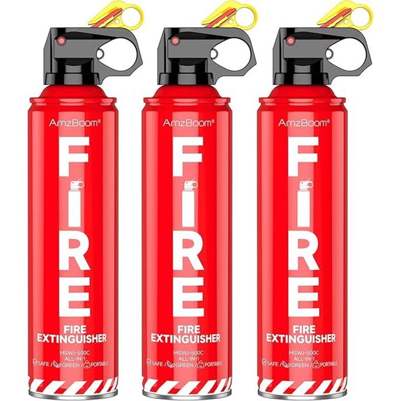 Fire Extinguisher 3-Pack with Mounting Brackets