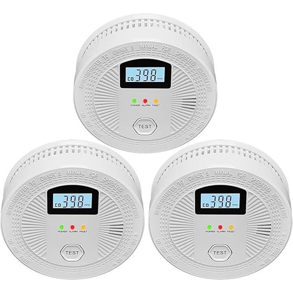 3-Pack Smoke & Carbon Monoxide Alarm with Display