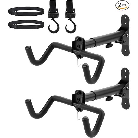 2-Pack Bicycle Wall Mount Storage Hangers