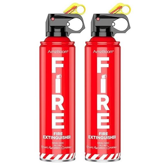2-Pack Fire Extinguishers with Mounting Brackets