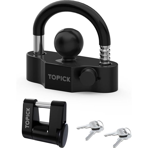 TOPICK Universal Trailer Hitch Lock Set