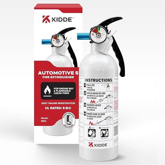 Kidde Fire Extinguisher for Vehicles Cars Trucks Single-Use 5BC