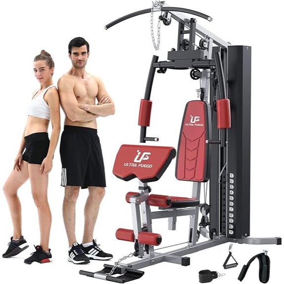 Multifunctional Home Gym with Pulley System