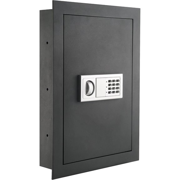 In-Wall Safe with Electronic Lock and Keys