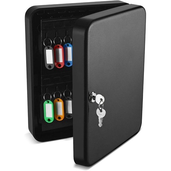 Flexzion Wall-Mounted Key Lock Box with 60 Keys