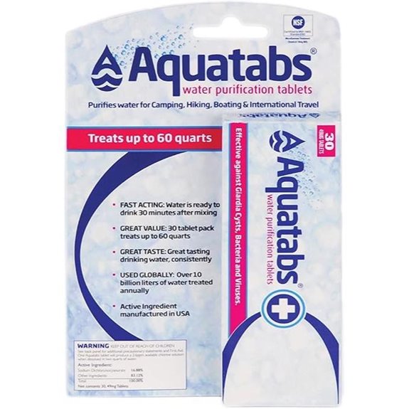 Aquatabs 49mg Water Purification Tablets (30 Pack)