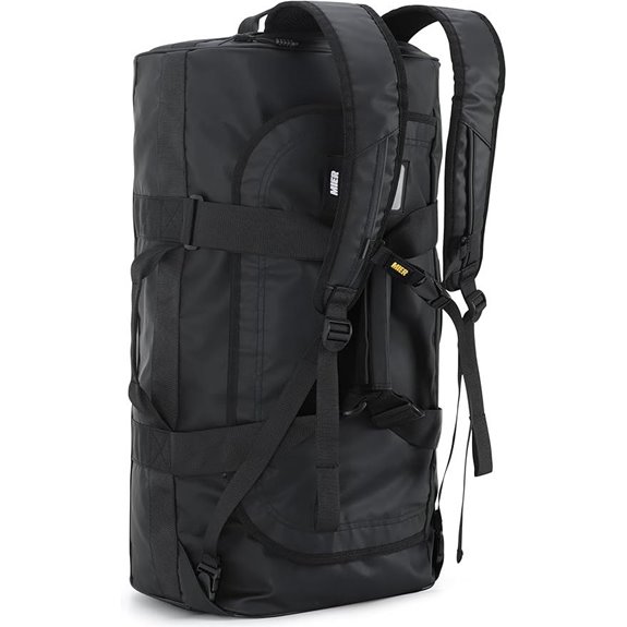MIER Water-Resistant Convertible Duffle Bag with Straps