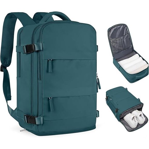 Travel Backpack for Women Men Airline Approved Waterproof