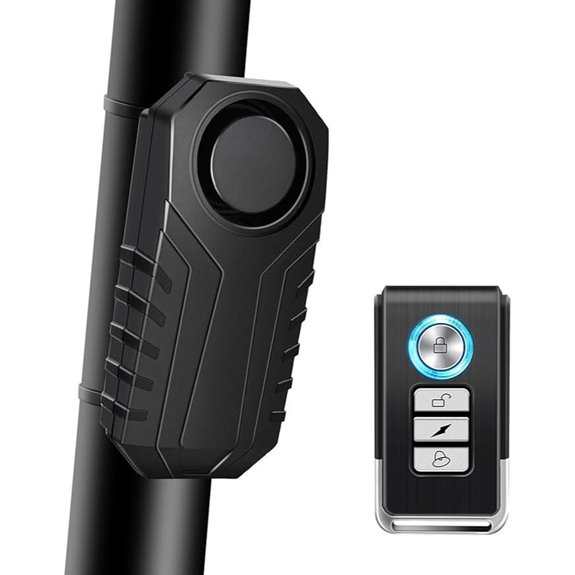 Bike Alarm with Remote 113dB Waterproof Security System