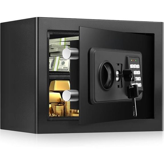 Small Fireproof Waterproof Safe with Digital Keypad