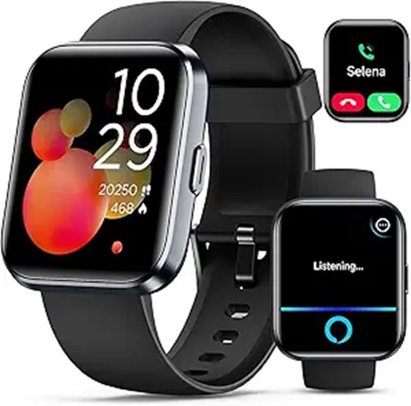 Waterproof Smartwatch for Women & Men with Fitness Features