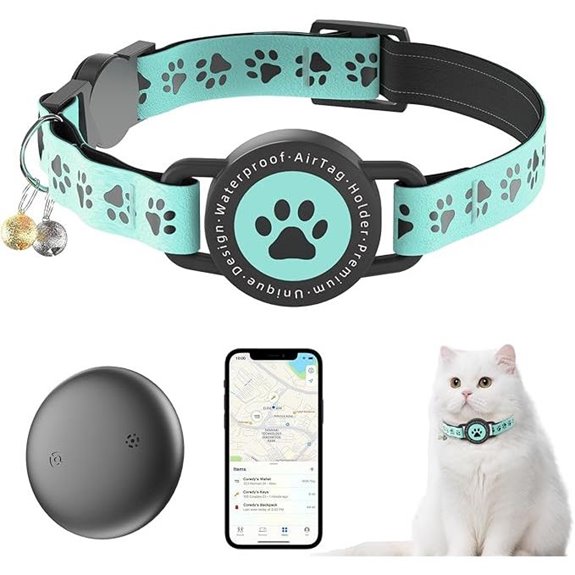 Waterproof GPS Cat Collar with Find My Compatibility