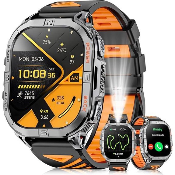 waterproof gps smartwatch with calls