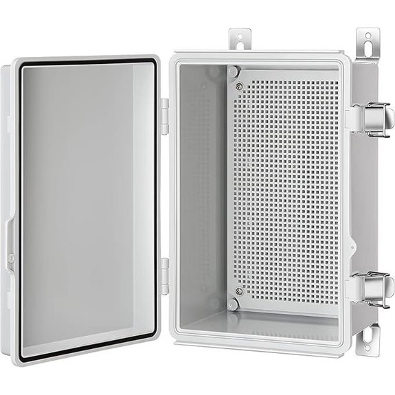 IP67 Waterproof Electrical Junction Box with Mounting Plate