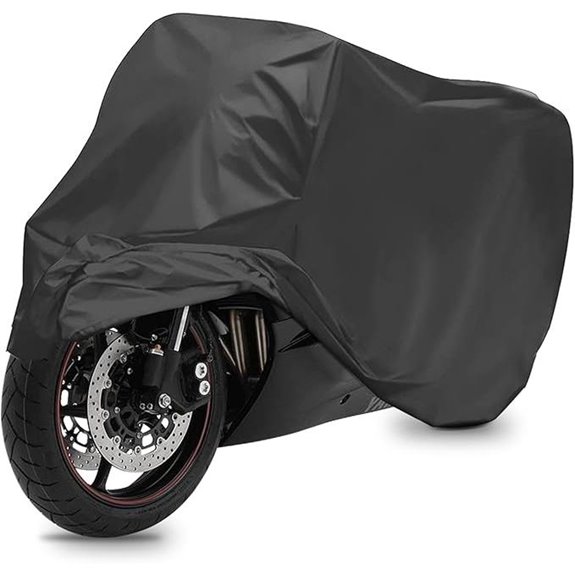 Zlirfy Waterproof Motorcycle Cover with Lock Holes