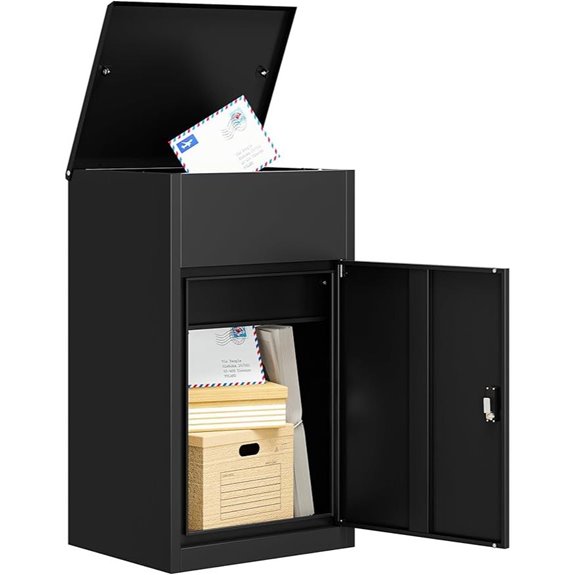 Secure Waterproof Steel Parcel Mailbox with Lock